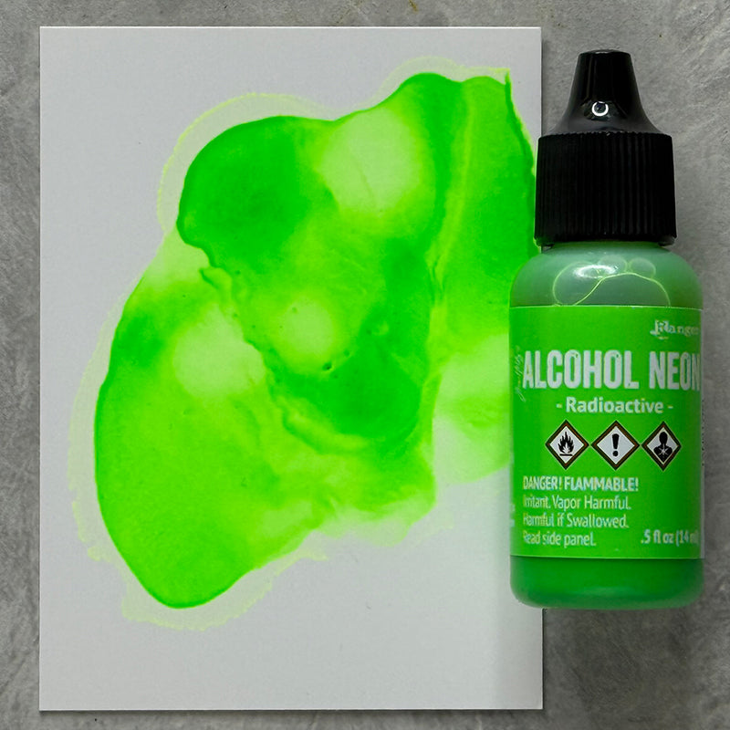 Ranger Tim Holtz Alcohol Neon Ink .5oz - Radioactive, TAN91790