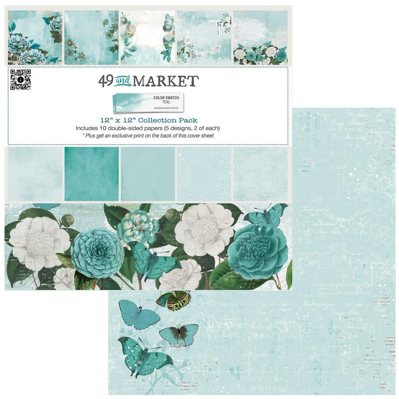 49 & Market 12x12 Collection Pack- Color Swatch: Teal, TCS26214