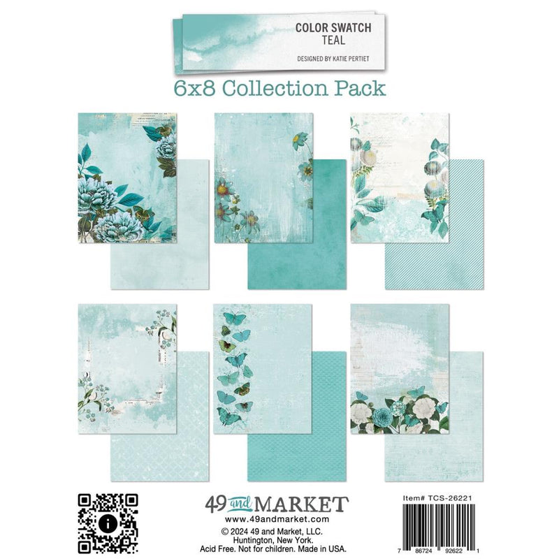 49 & Market 6x8 Collection Pack- Color Swatch: Teal, TCS26221