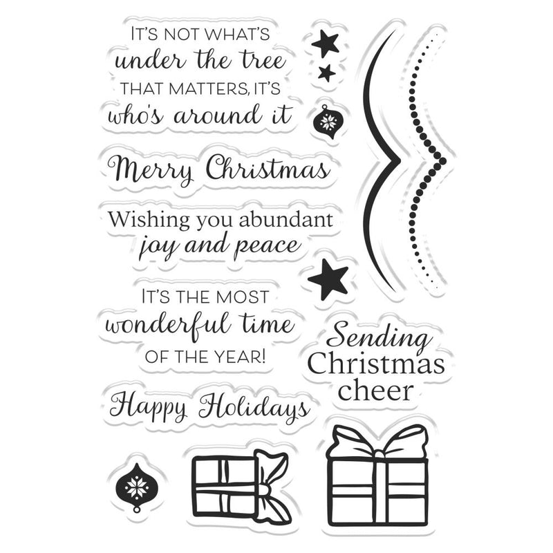 Crafter's Companion Clear Stamp & Die Sets - Christmas Cheer, TDCHRICH
