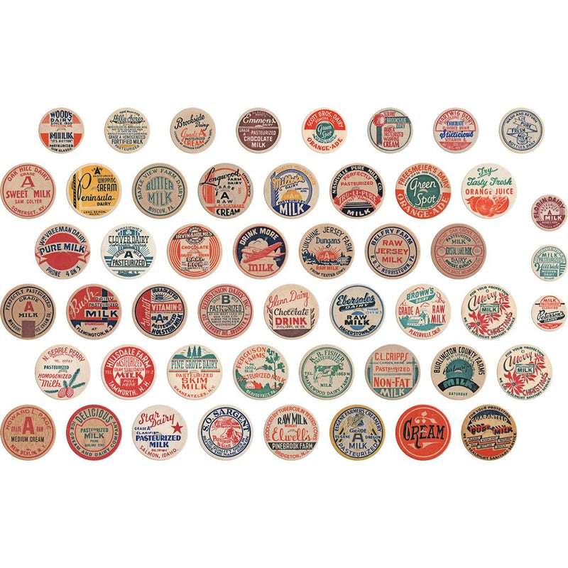 Tim Holtz Idea-Ology - Milk Caps 50/Pc, TH93684