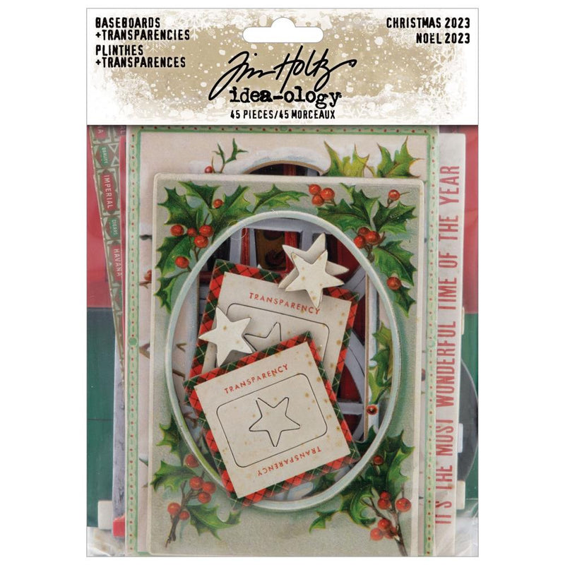 Tim Holtz Idea-Ology - Baseboards & Transparencies, TH94349 Christmas 2023