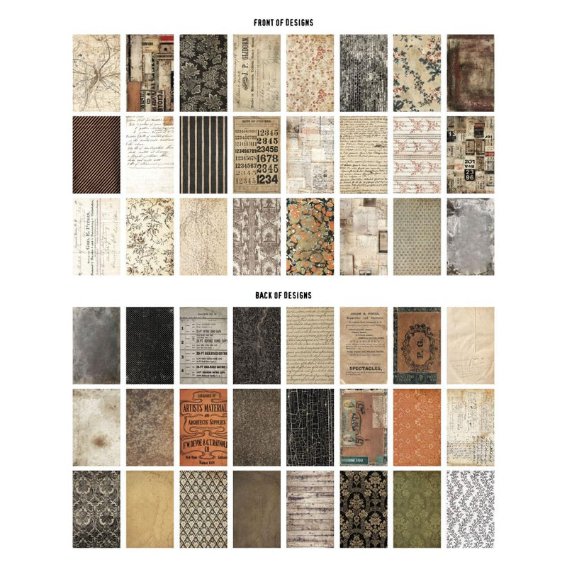 Tim Holtz Idea-Ology D/S Backdrops 6x10 - Halloween, TH94389- 2024 Now Retired