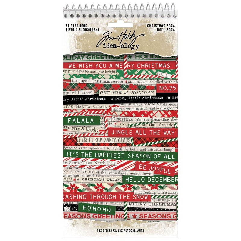 Tim Holtz Idea-Ology - Christmas 2024 Sticker Book, TH94415