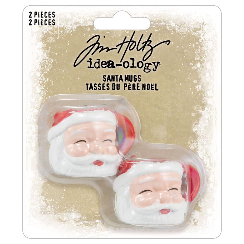 October Preorder - Tim Holtz Idea-Ology - Santa Mugs, TH94419 Christmas 2024