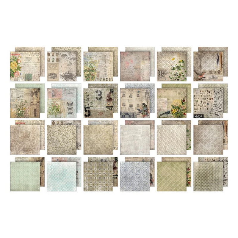 Tim Holtz idea-ology Paper Stash 2025 Vault Release -  I Want It All Bundle, IWIA8+12