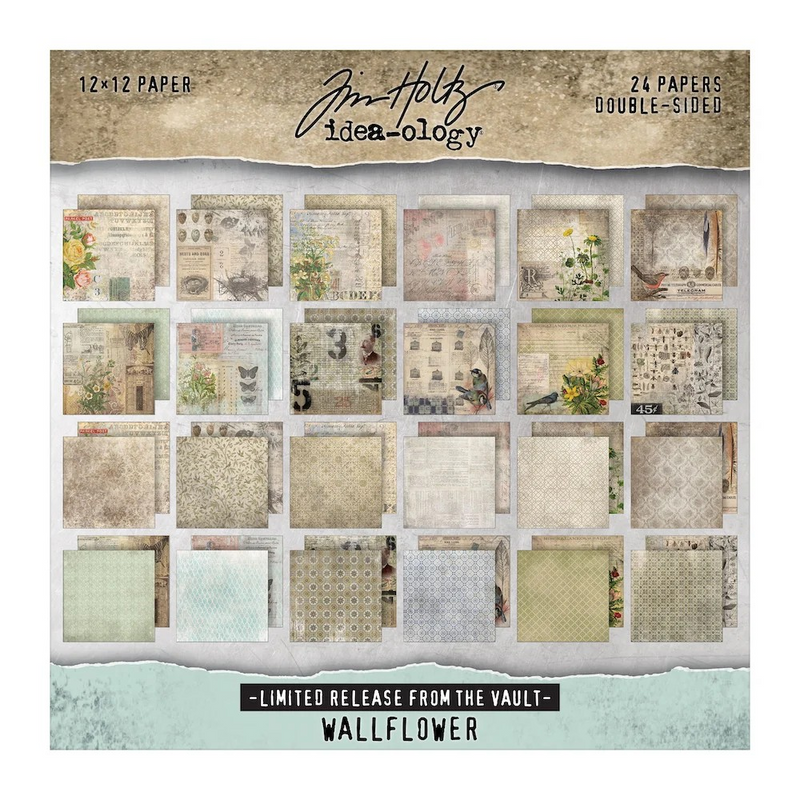 Tim Holtz idea-ology Paper Stash 2025 Vault Release -  I Want It All Bundle, IWIA8+12