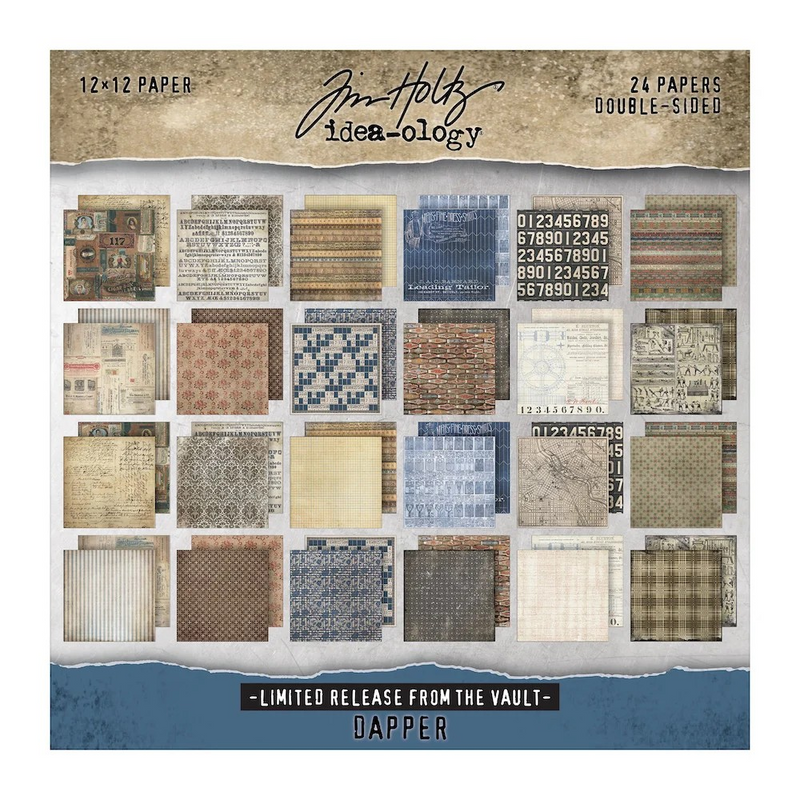 Tim Holtz idea-ology Paper Stash 2025 Vault Release -  I Want It All Bundle, IWIA8+12