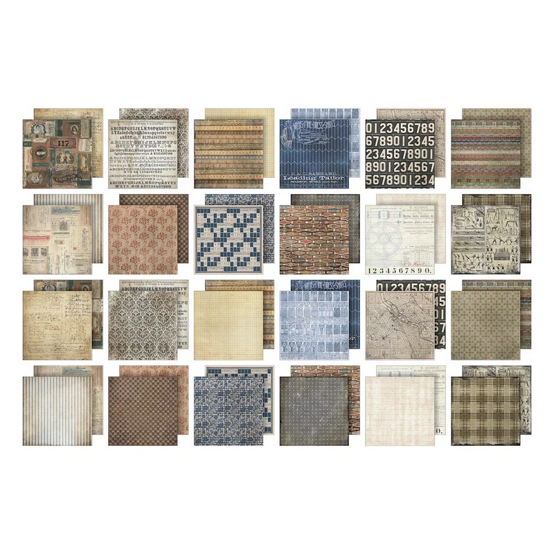 Tim Holtz idea-ology Paper Stash 2025 Vault Release -  I Want It All Bundle, IWIA8+12