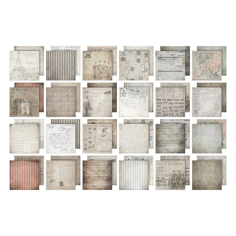 Tim Holtz idea-ology Paper Stash 2025 Vault Release -  I Want It All Bundle, IWIA8+12