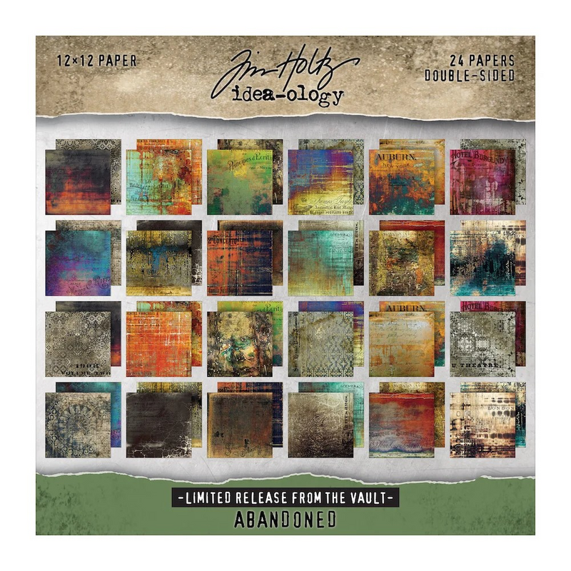 Tim Holtz idea-ology Paper Stash 2025 Vault Release -  I Want It All Bundle, IWIA8+12