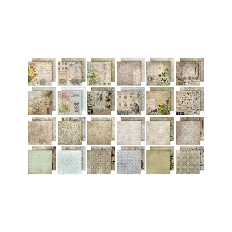 Tim Holtz idea-ology Paper Stash 2025 Vault Release -  I Want It All Bundle, IWIA8+12