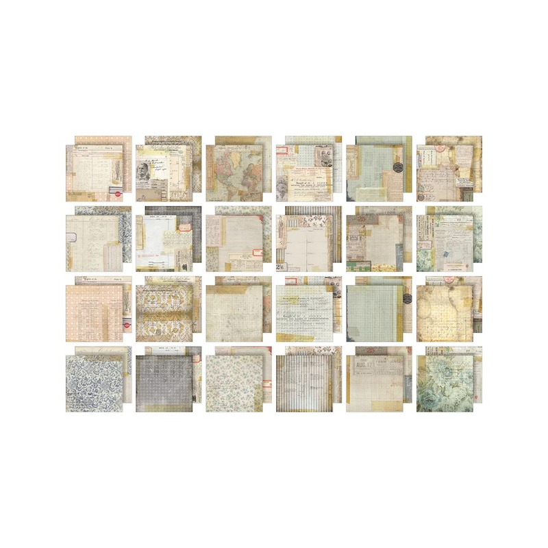 Tim Holtz Paper Stash 2025 Vault Release 8"X8" - Memoranda, TH94427