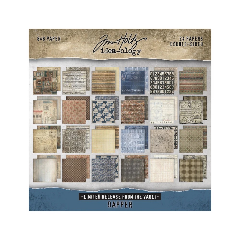 Tim Holtz idea-ology Paper Stash 2025 Vault Release -  I Want It All Bundle, IWIA8+12