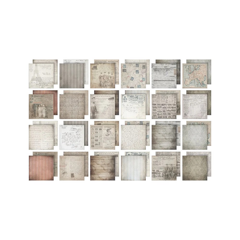 Tim Holtz idea-ology Paper Stash 2025 Vault Release -  I Want It All Bundle, IWIA8+12