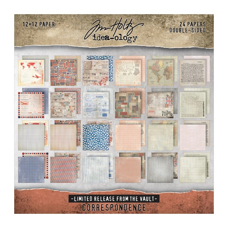 Tim Holtz idea-ology Paper Stash 2025 Vault Release -  I Want It All Bundle, IWIA8+12