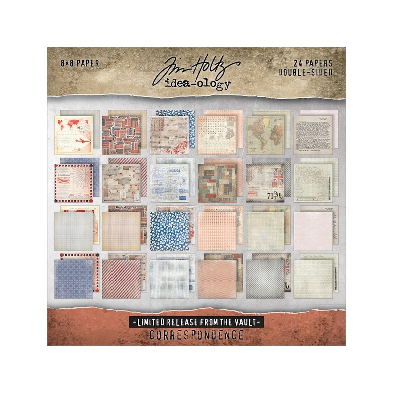 Tim Holtz idea-ology Paper Stash 2025 Vault Release -  I Want It All Bundle, IWIA8+12