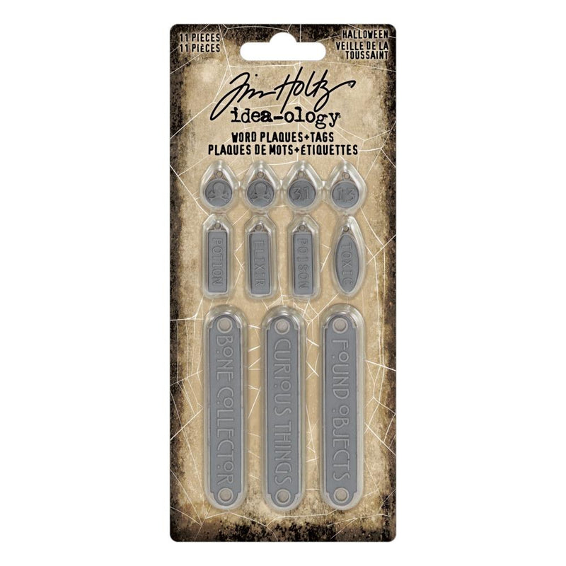 Tim Holtz Idea-ologyWord Plaques & Tags Halloween, TH94438