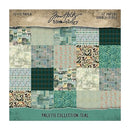 Tim Holtz Idea-ology Palette 12x12 Paper Pack - Teal, TH94461