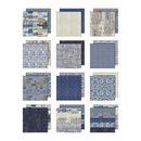 Tim Holtz Idea-ology Palette 12x12 Paper Pack - Indigo, TH94462