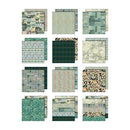 Tim Holtz Idea-ology Palette 8x8 Paper Pack - Teal, TH94475