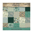 Tim Holtz Idea-ology Palette 8x8 Paper Pack - Teal, TH94475