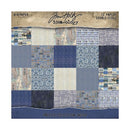 Tim Holtz Idea-ology Palette 8x8 Paper Pack - Indigo, TH94476