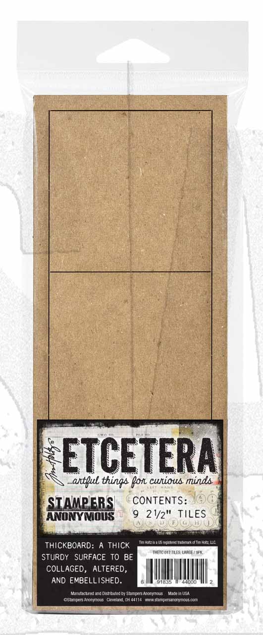 Stampers Anonymous Etcetera - Large Tiles, THETC017 by Tim Holtz