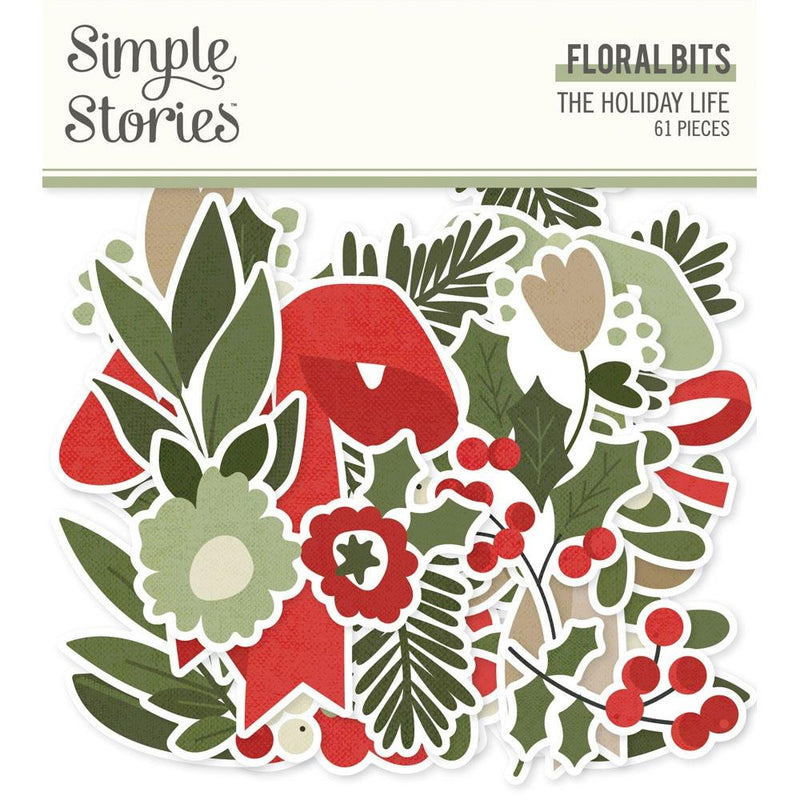 Simple Stories - The Holiday Life - Floral Bits, THL20520