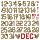 Simple Stories - The Holiday Life - Chipboard Numbers, THL20524