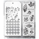 Stampers Anonymous Mixed Media Stamps & Stencil - Set