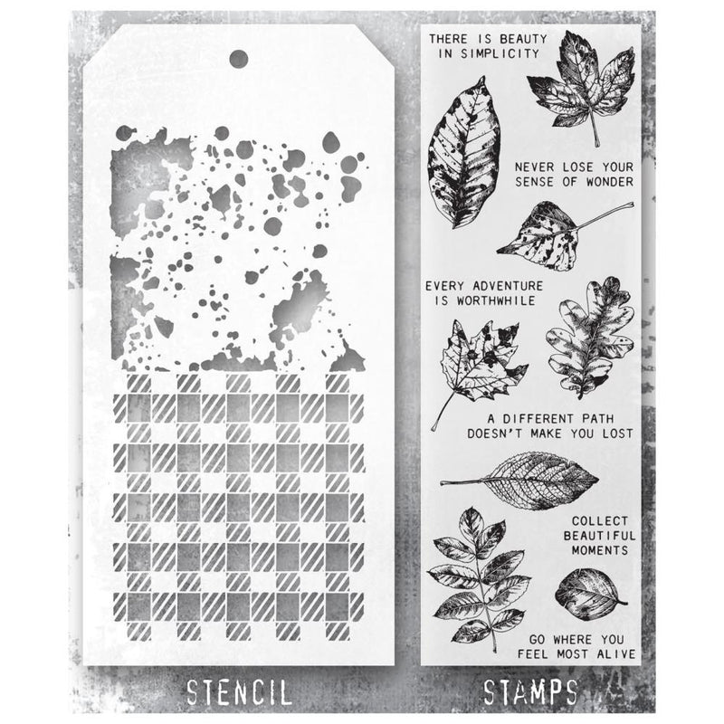 Coming Soon - Stampers Anonymous Mixed Media Stamps & Stencil - Set
