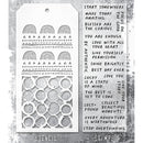 Stampers Anonymous Mixed Media Stamps & Stencil - Set