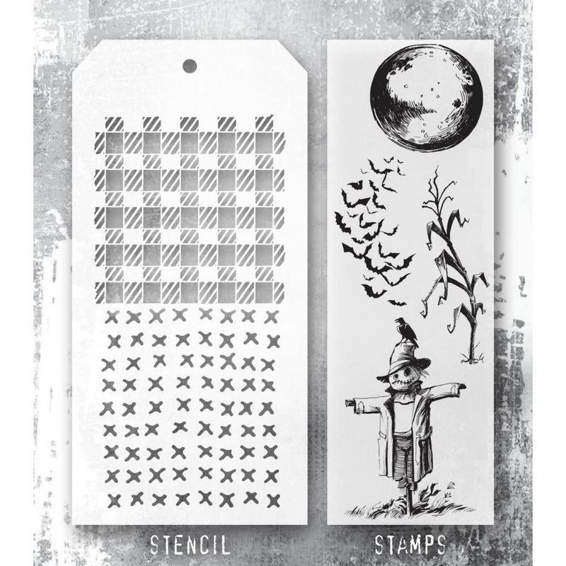 Coming Soon - Stampers Anonymous Mixed Media Stamps & Stencil - The Scarecrow, THMM170