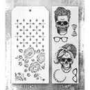 Stampers Anonymous Mixed Media Stamps & Stencil - Wicked Hipsters, THMM171
