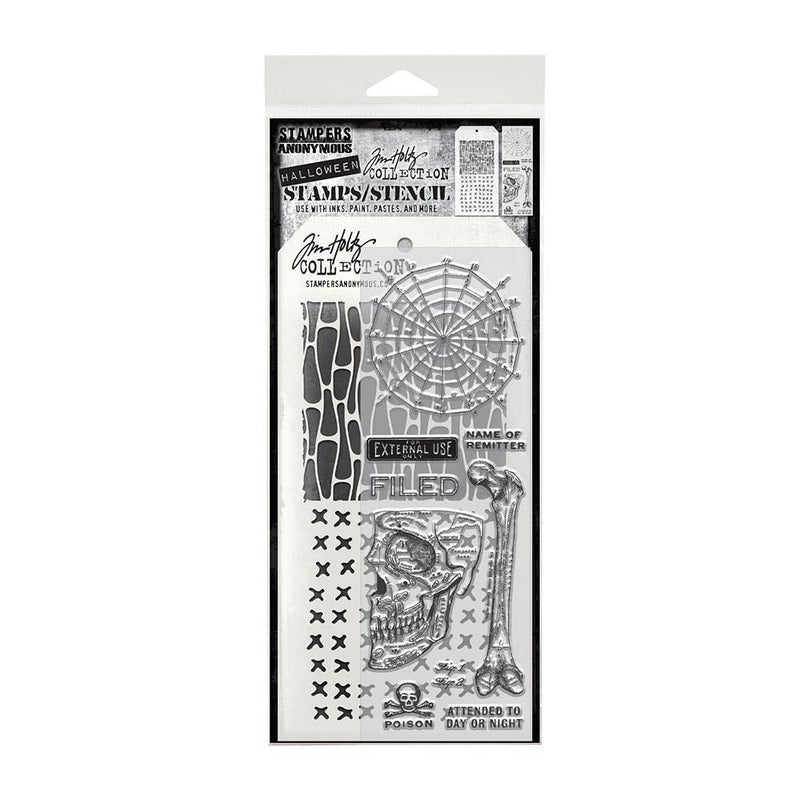 Coming Soon - Stampers Anonymous Mixed Media Stamps & Stencil - Anatomy, THMM197