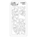 Stampers Anonymous Layering Stencil - Clockwork, THS013 by: Tim Holtz