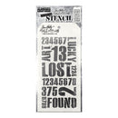 Stampers Anonymous Layering Stencil - Industrial, THS051 by: Tim Holtz