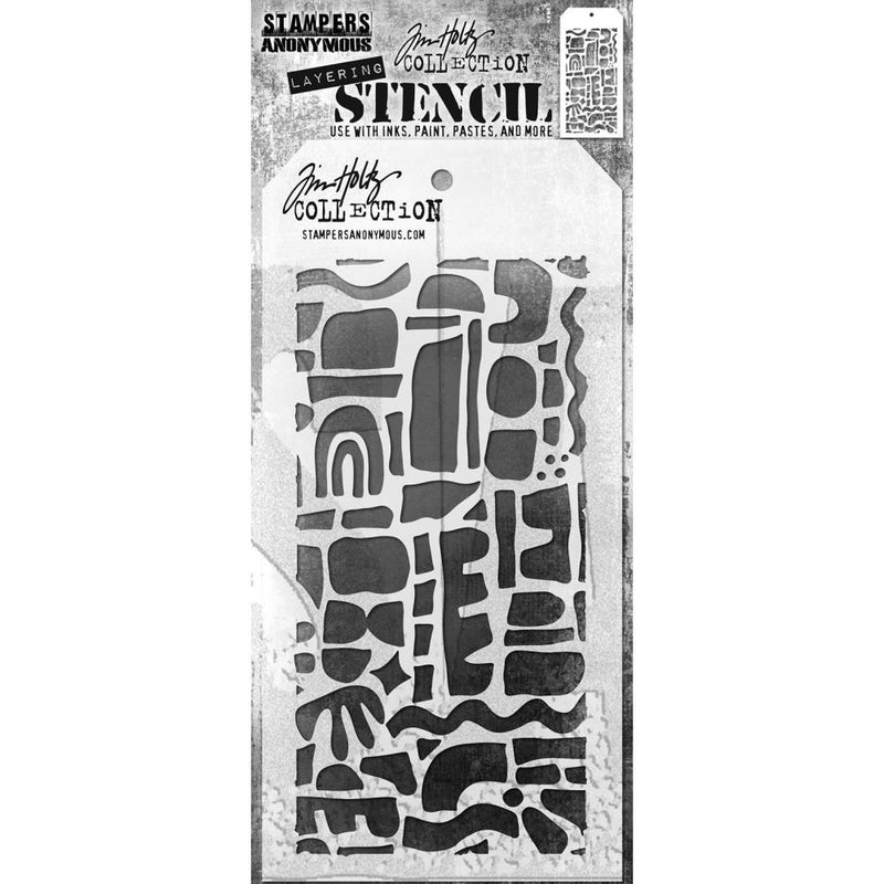 Stampers Anonymous Layering Stencil - Cut Out Shapes 1, THS175 by: Tim Holtz