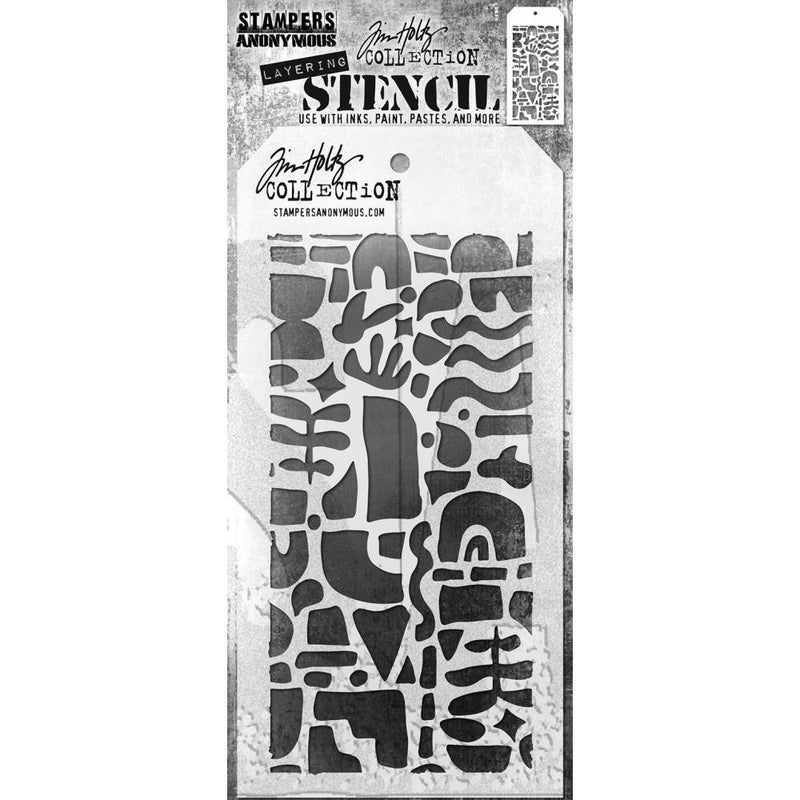 Stampers Anonymous Layering Stencil - Cut Out Shapes 2, THS177 by: Tim Holtz