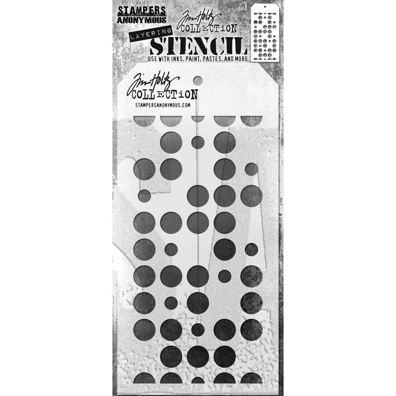Stampers Anonymous Layering Stencil - Spots, THS180 by: Tim Holtz