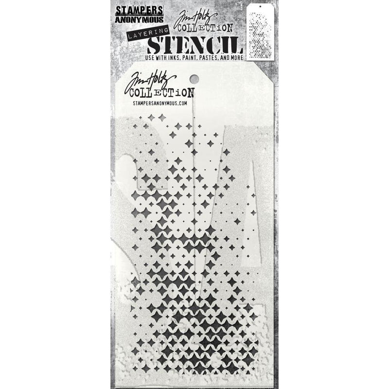 Coming Soon - Stampers Anonymous Layering Stencil - Sparkle Fade, THS188 by: Tim Holtz