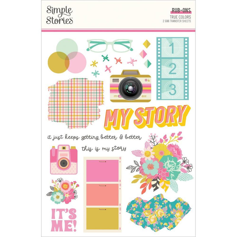 Simple Stories - Rub-Ons - True Colors, TRC21821