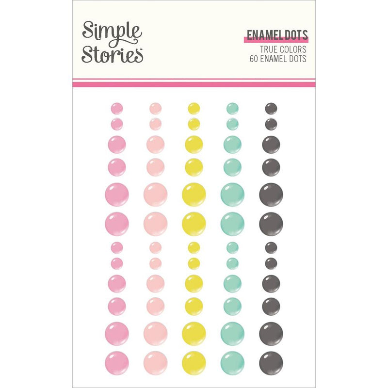 Simple Stories - Enamel Dots - True Colors, TRC21827