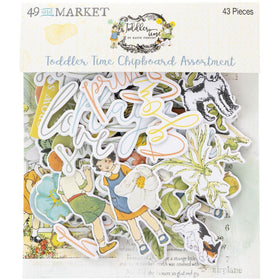 49 & Market Chipboard Set - Toddler Time, TT-30211