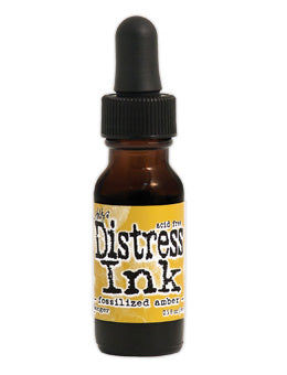 Ranger Distress Reinker .5oz - Fossilized Amber, TXR43348 by Tim Holtz