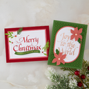 Spellbinders - Upright Italic Holiday Sentiments Press + Foil Bundle, BD-1097
