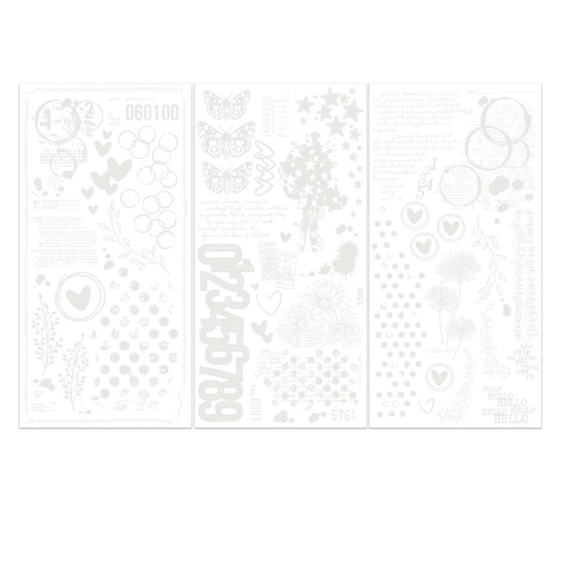 49 & Market Rub-On Transfer Set - Irresistible Curiosities, VBI-33755 by Vicki Boutin