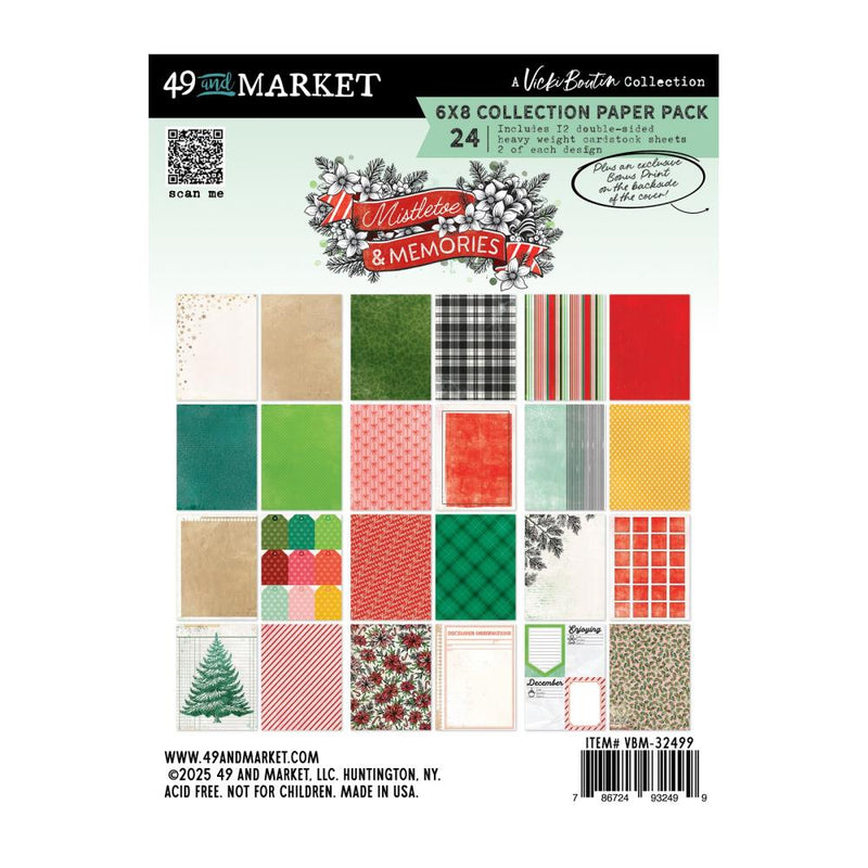49 & Market Mistletoe & Memories - 6x8 Collection Paper Pack, VBM-32499 by Vicki Bouton
