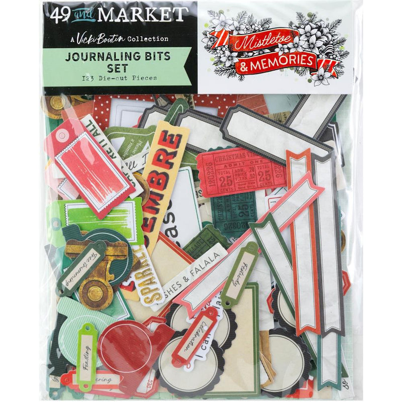 49 & Market Mistletoe & Memories - Journaling Bits Set, VBM-32703 by Vicki Bouton